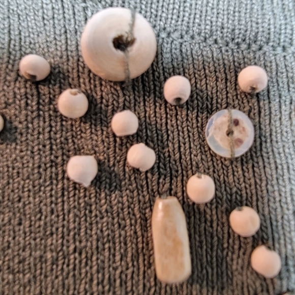 Chico's women's 2 (M) bohemian embellish charm light summer sleeveless tank top - Picture 6 of 12